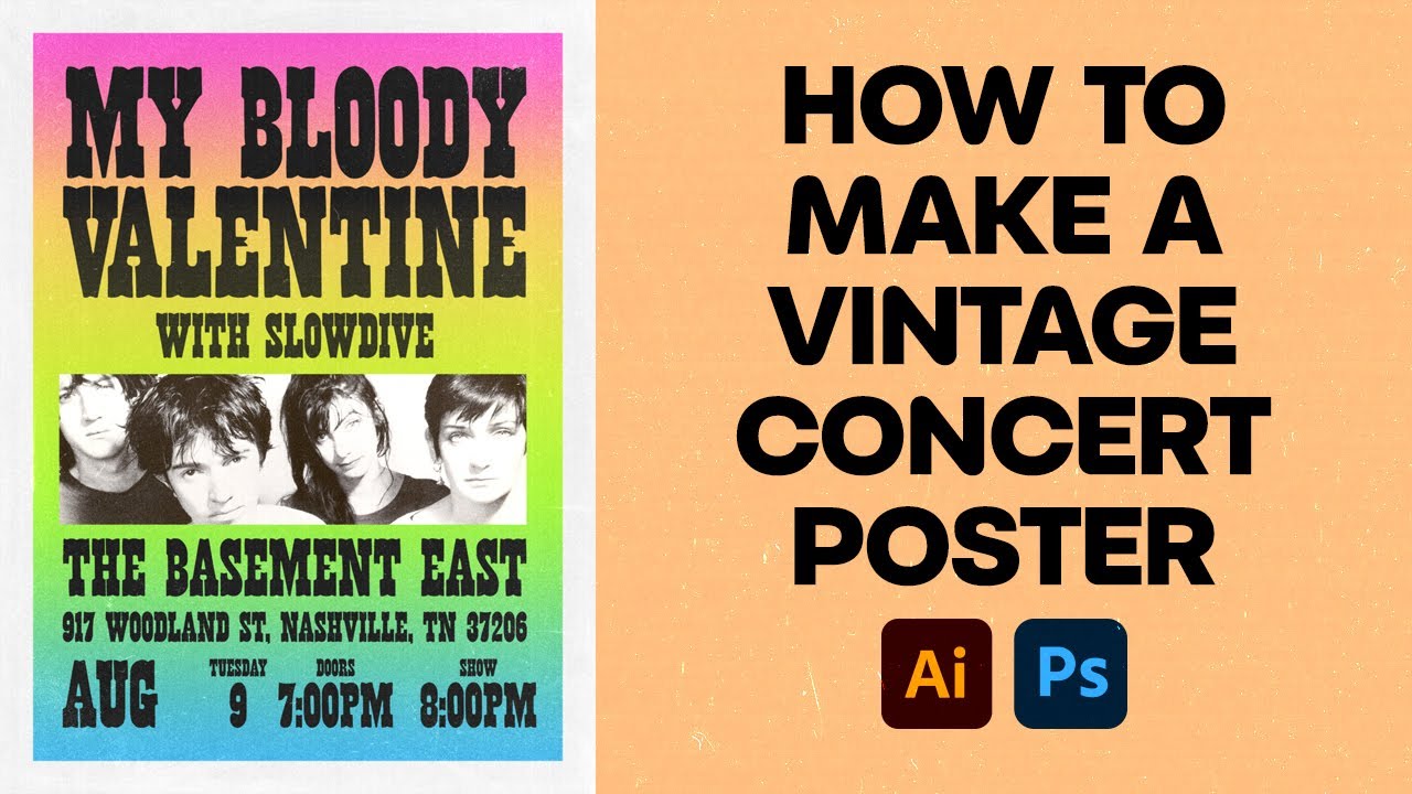 How to Make a Vintage Concert Poster in Illustrator and Photoshop