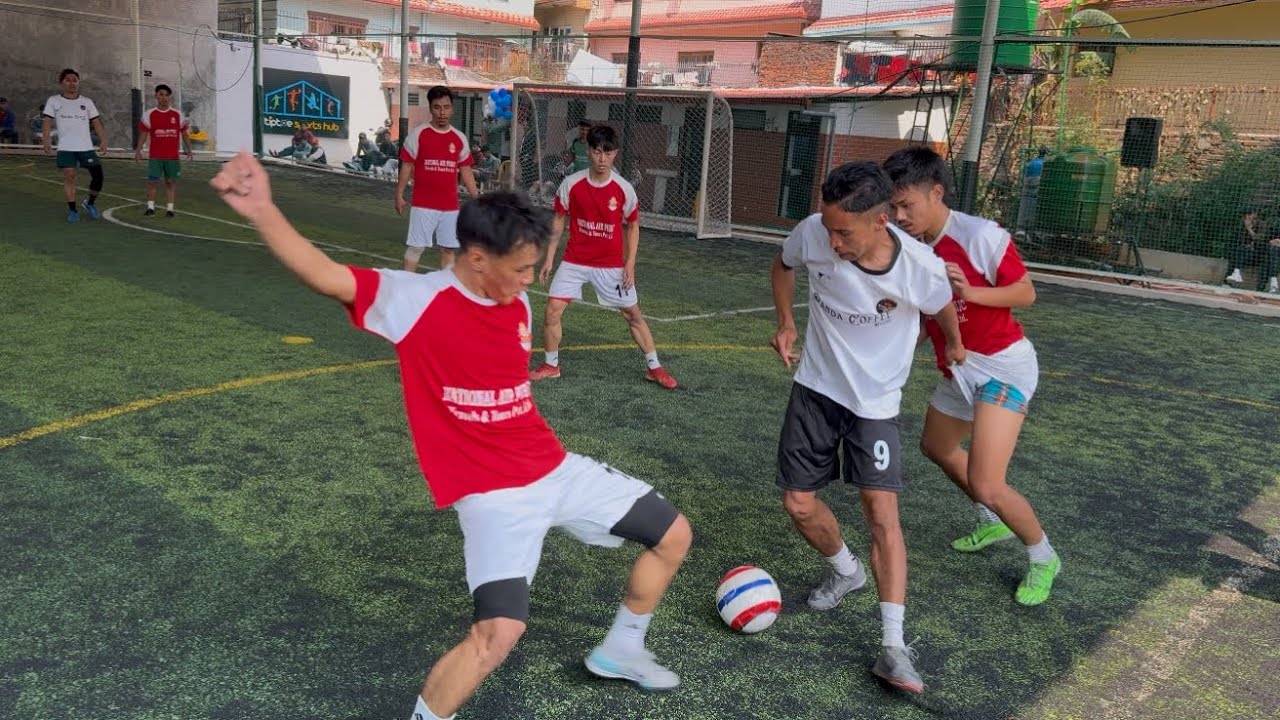 1st Nig 7 A side open futsal tournament 🏟️ semifinal fight  goal lafadaa 🥵 jhagadaaaaa. 