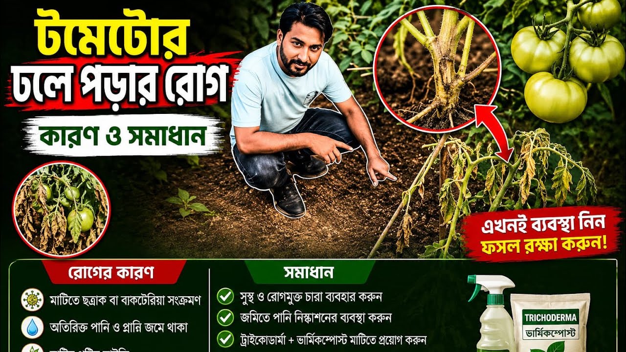 টমেটোর ডলেপরা রোগ ও সমাধান তুলে ধরবো আপনাদের কাছে  এবং ফলন বৃদ্ধি নিয়ে কিছু আলোচনা 