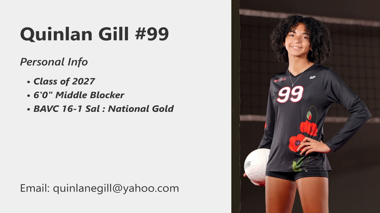 Red Rock Rave   Quinlan Gill #99 2027 6'0  Middle Blocker