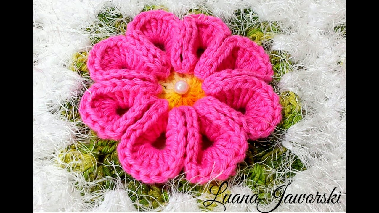 Flor Real Crochê - Passo a Passo - Luana Jaworski