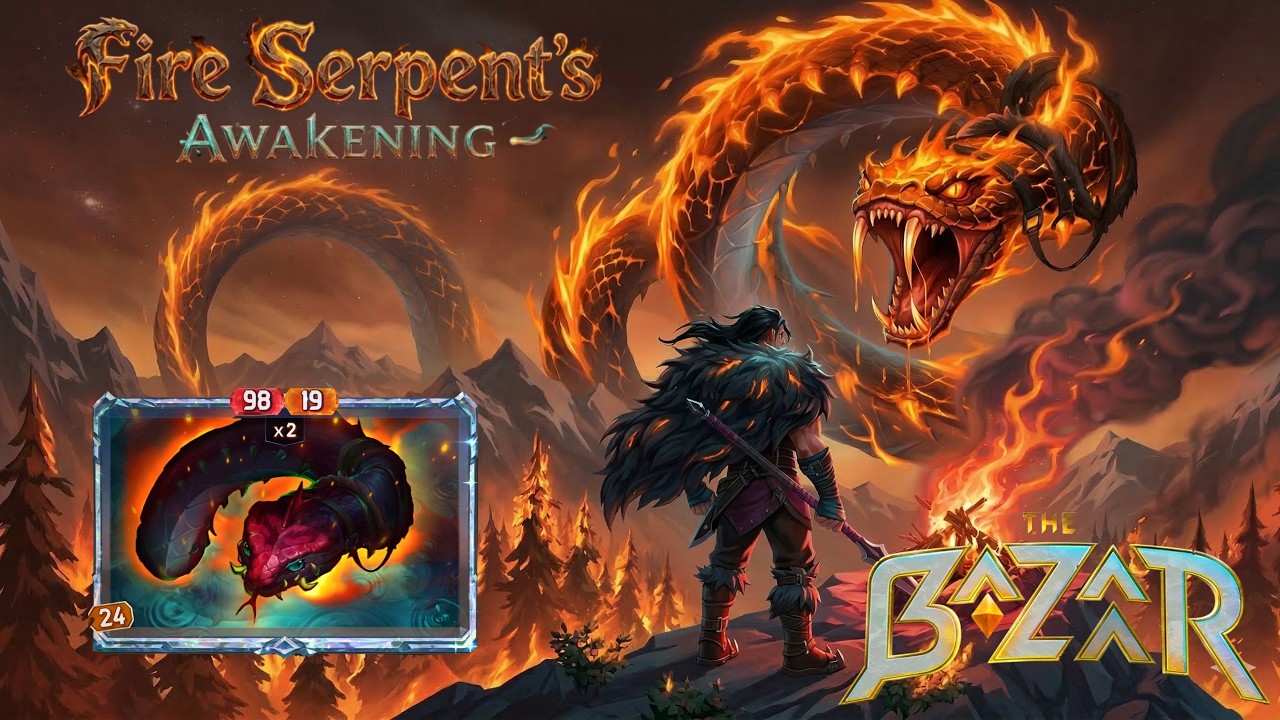 Ep.22 The Bazaar Karnok Gameplay - Anaconda - Fire Serpent's Awakening