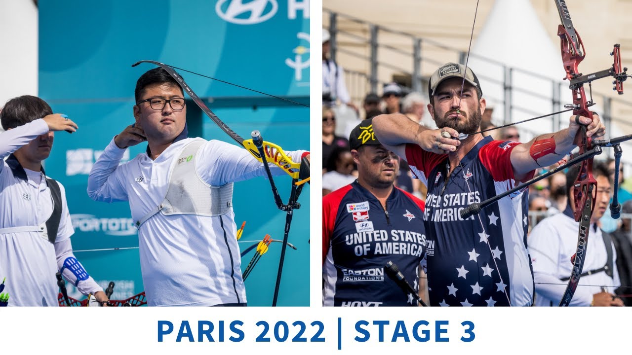 Korea v USA – recurve men team gold | Paris 2022 World Cup S3