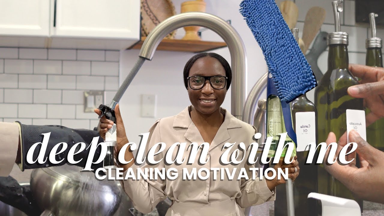 KITCHEN DEEP CLEANING + My Life Story | Cleaning Motivation and Cleaning  Tips