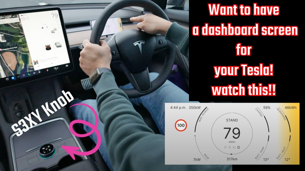 Make your phone a digital DASHBOARD for Tesla Model 3/Y - S3XY App from Enhance Auto