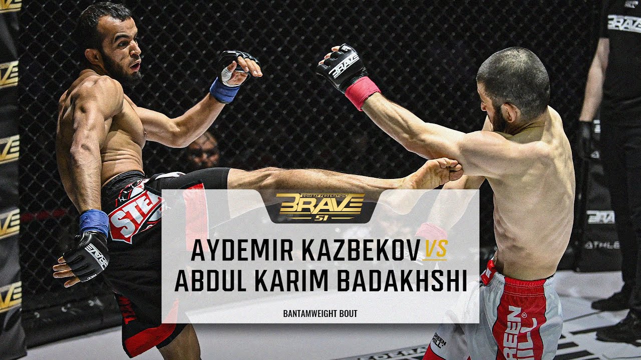 FREE MMA Fight | Aydemir Kazbekov vs Abdul Karim Badakhshi | BRAVE CF 51