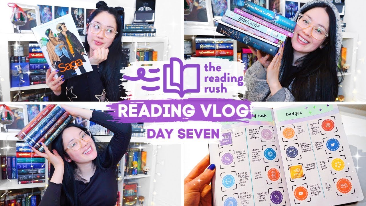 NINE BOOKS READ, BUJO WITH ME & MY BTS BIAS | Reading Rush Day Seven Reading Vlog