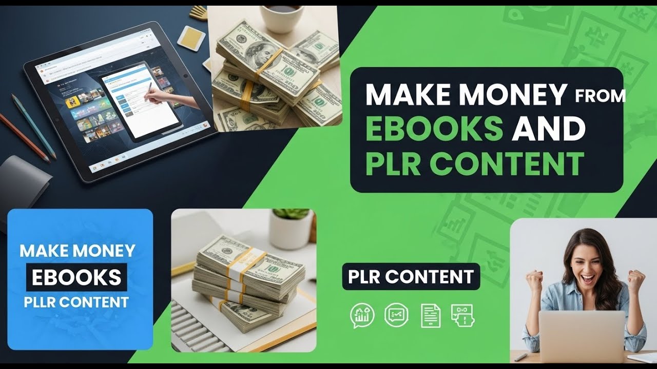 Make Money from Ebooks and PLR Content Online in 2025 | Easy Digital Income Ideas