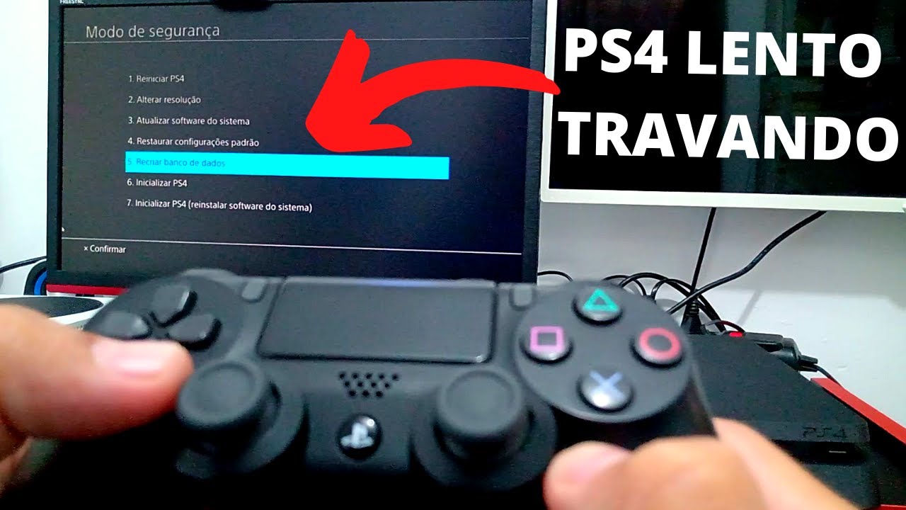 PS4 Lento e Travando Como Resolver | Recriar Banco de Dados