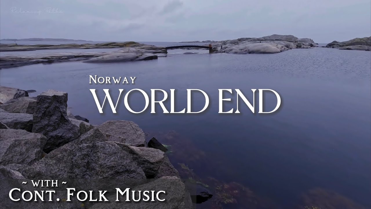 🇳🇴 Walking in the Rain with Folk Music | Norway’s “End of The World” | Raining Ambience - ASMR in 4K