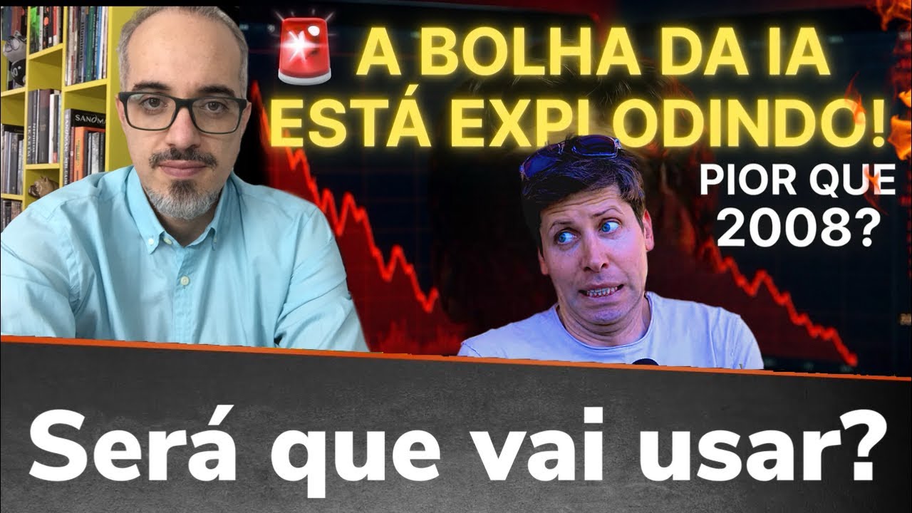 🚨A BOLHA DA IA VAI E$TOURAR ANTES DE 2026! (Pior que 2008 e Ningu&eacute;m Fala Disso)