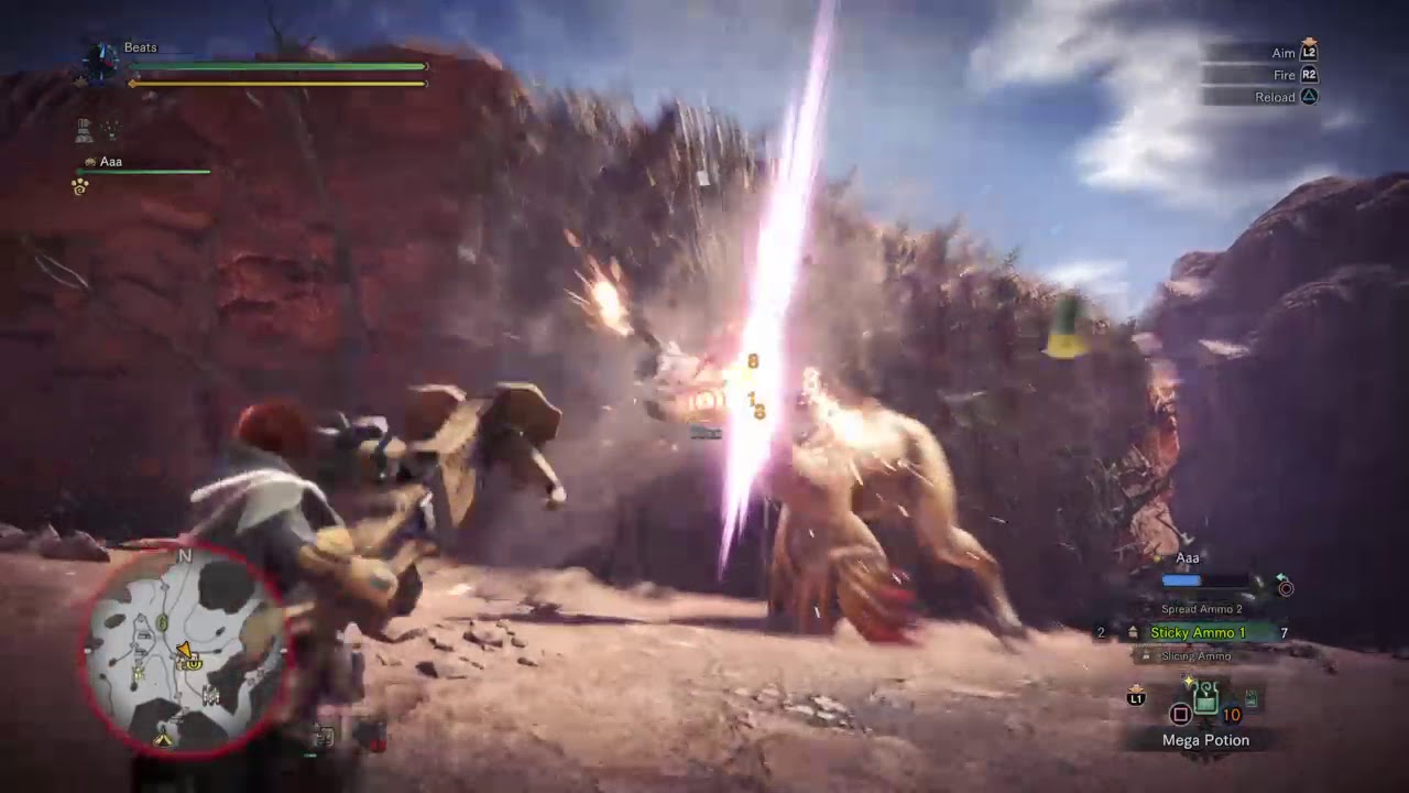 Monster Hunter World Beta - Kula-Ya-Ku (Heavy Bowgun)