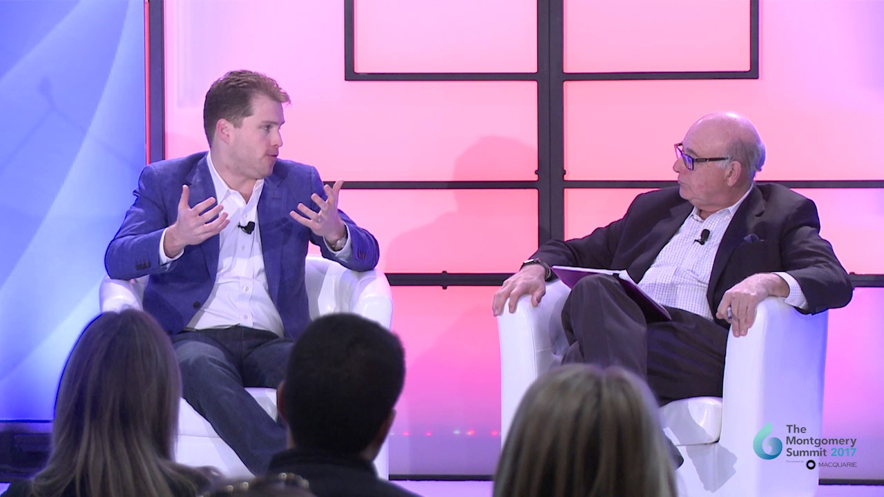 Fireside Chat with Joe Lonsdale & Dr. Ronald D. Sugar at The Montgomery Summit 2017