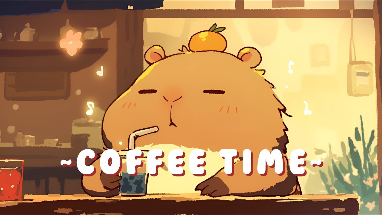 [Full Hour] Capybara Lofi Music Station - Calm Music for Focus & Study ~ Chill Session ~ 🌸 ☕