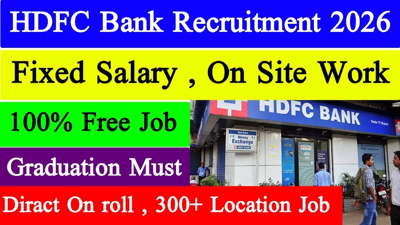 HDFC Bank Recruitment 2026 | Private job in Kolkata | Kolkata job vacancy | Parmanent Job 