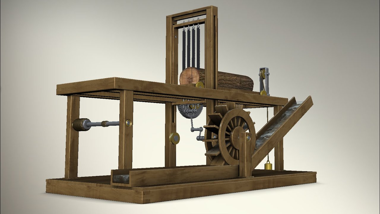 Constructing the WATER SAWMILL on Monzo - a digital model building app