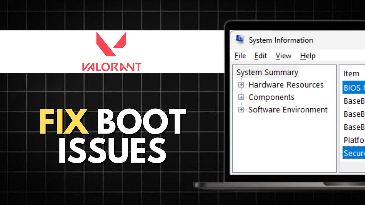 Как исправить проблемы с безопасной загрузкой в ​​Valorant