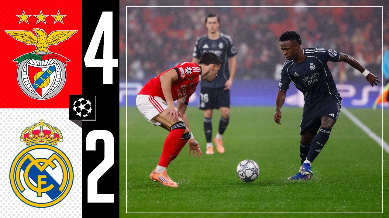 HIGHLIGHTS | Benfica 4-2 Real Madrid | Champions League