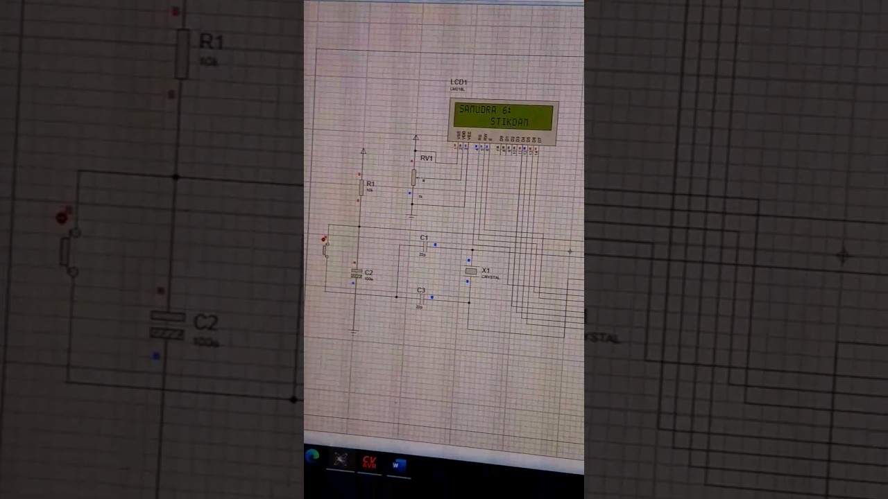 membuat running text dengan proteus #shorts #elektronikadasar #runningtext