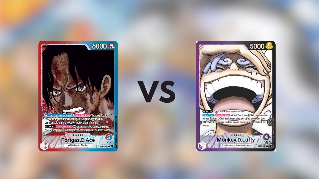 OPTCG POV UR Ace vs BP Luffy