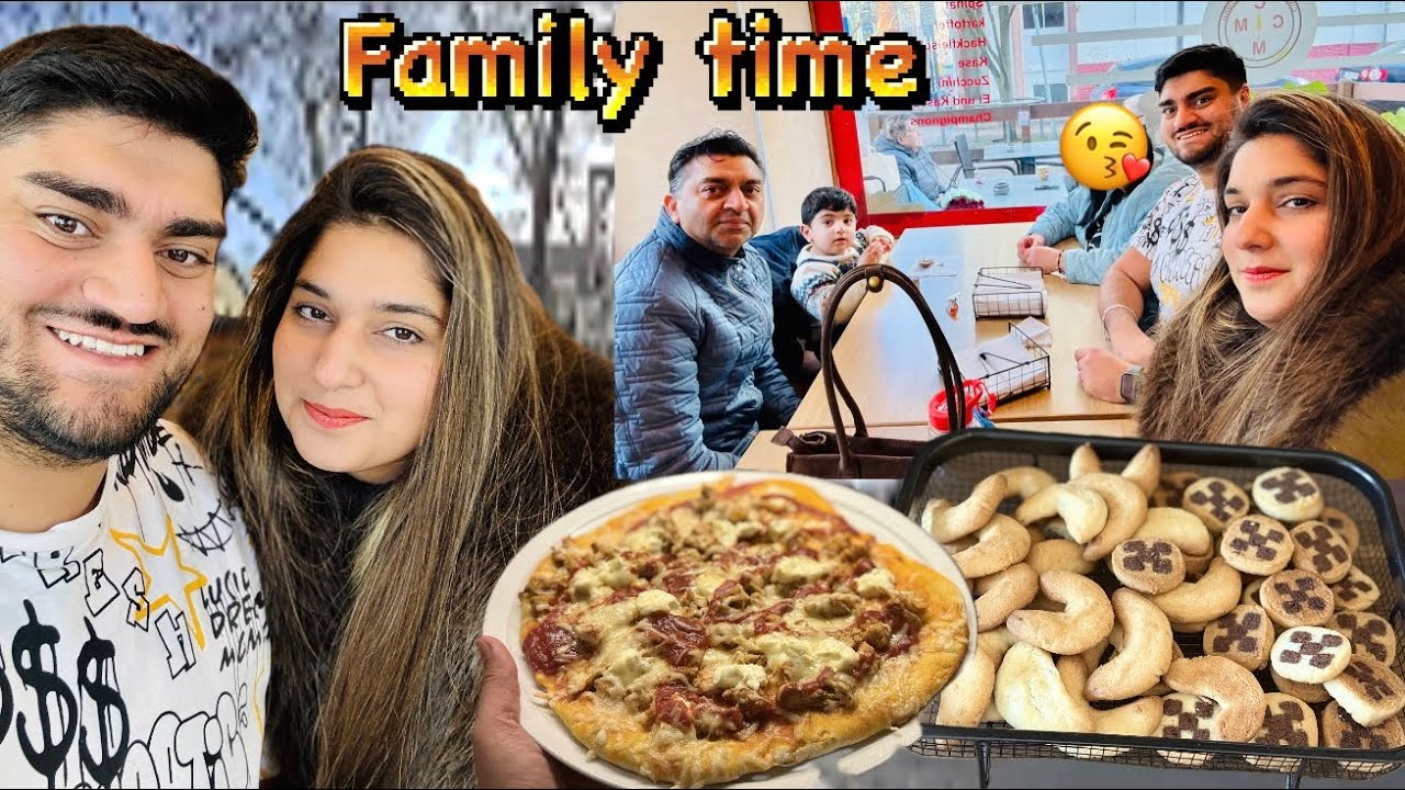 Mama or Shahveer nay kiay Biscuits Baked😍MashaAllah Spending together Family time🥰Banaya ma ny Pizza