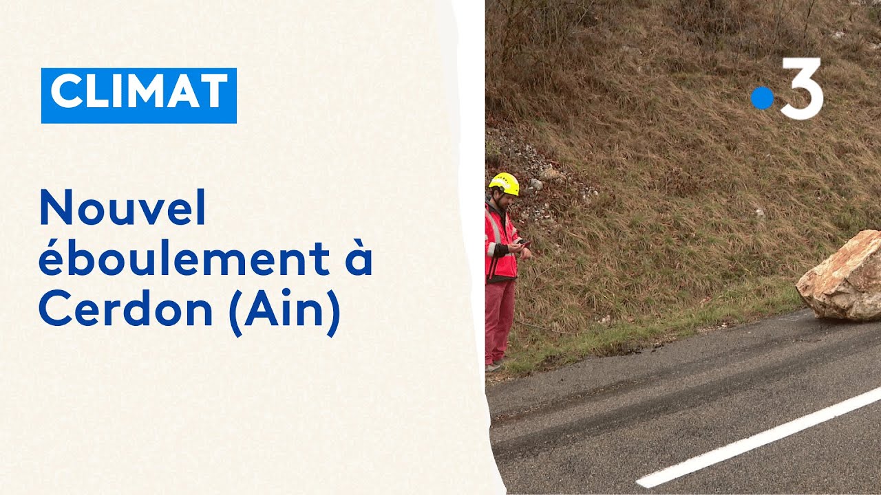 Nouvel éboulement à Cerdon (Ain)