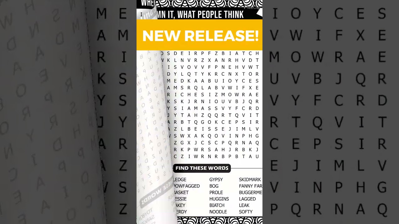 ✨F*CK OFF! This is My Word Search - A Swear Word Search Puzzle Book for Adults by Goofy Donk #Shorts