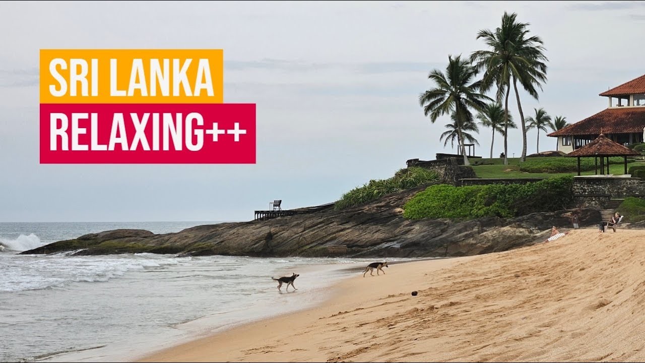 Relaxing Beach Walk on Induruwa Beach, Sri Lanka - 4K UHD Ocean Sounds for Stress Relief