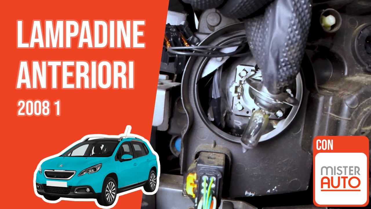 Cambio lampadine anteriori Peugeot 2008 1 💡