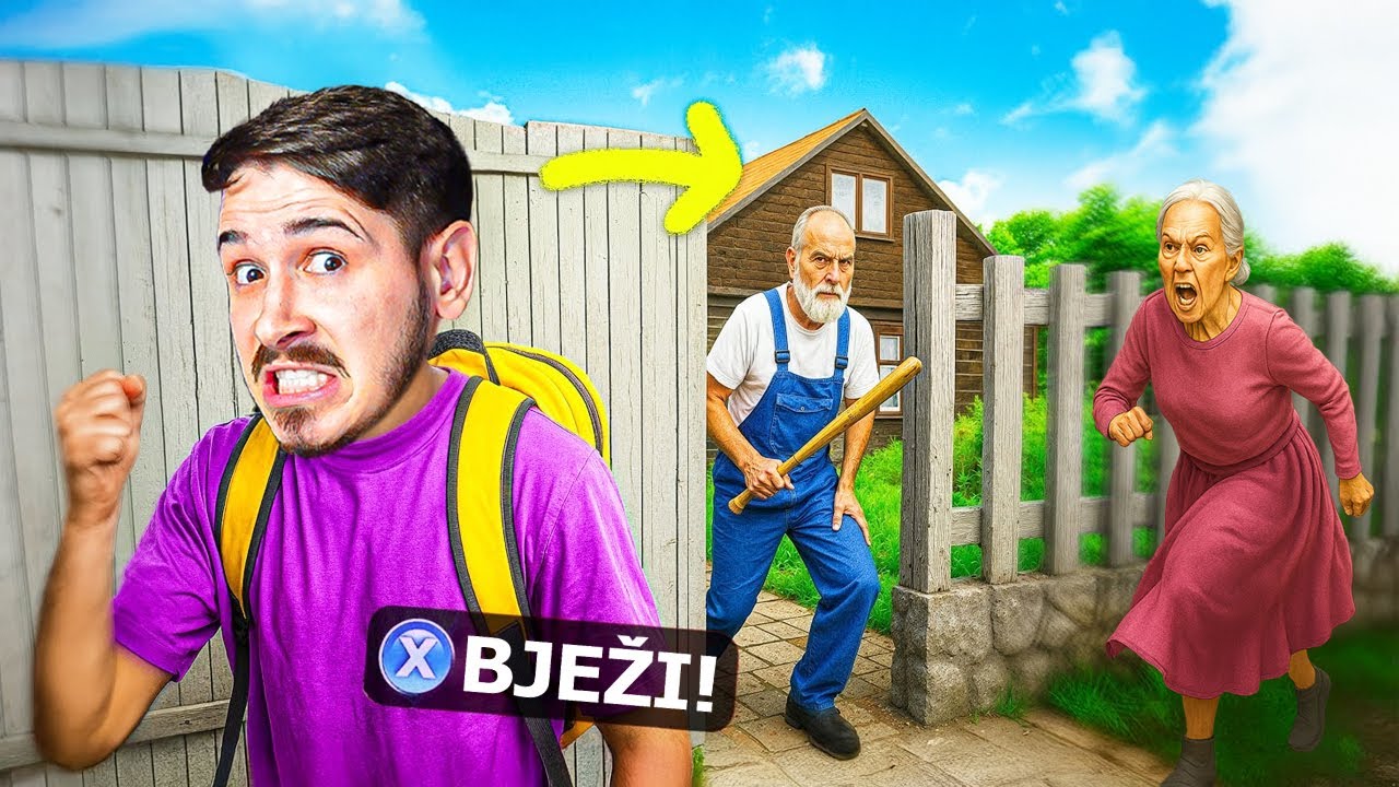 POBJEGAO SAM OD STROGOG DJEDA I BABE !!!