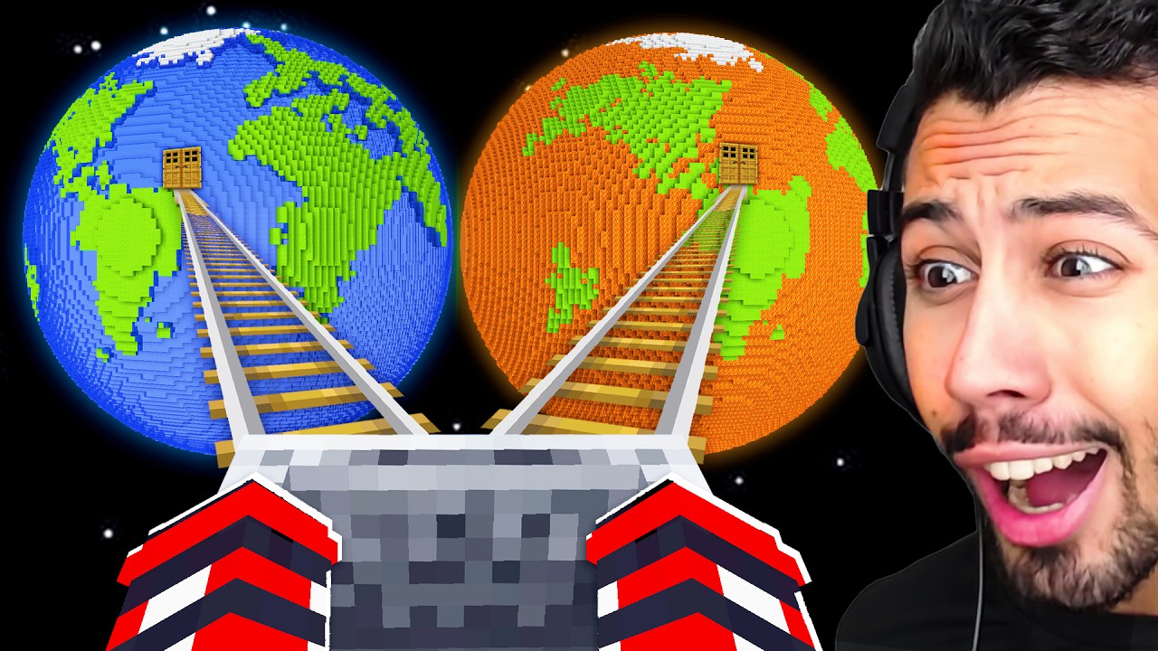 تحدي اكتشاف كوكب اللافا ضد كوكب الماء في قرية ماين كرافت !!؟