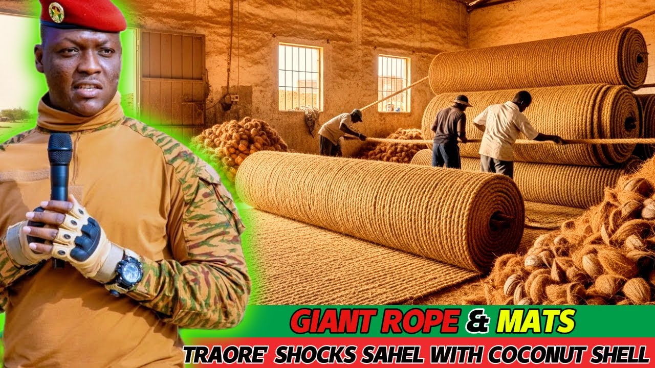 Ibrahim Traore Era Catalyst: Burkina Faso Turns Coconut Husks into Giant Coir Rope & Mats ?