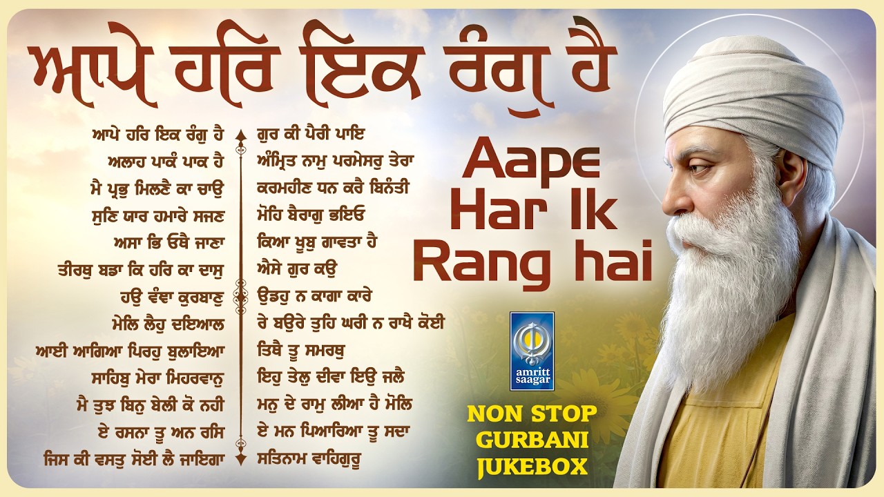Nonstop Shabad Gurbani Kirtan : Aape Har Ik Rang Hai - New Gurbani Shabad Kirtan 2026 - Gurbani