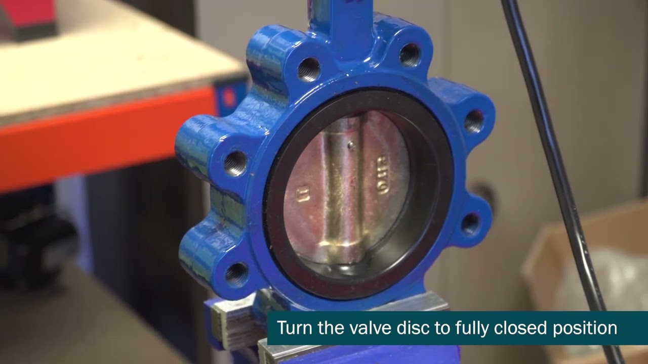 Butterfly Valve Quarter Turn Actuator Mechanical Limit Stop Setting - Hattersley