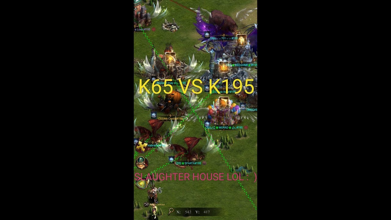 Clash Of Kings- Kingdom Conquest - k65 vs k195 - !! 3 Million Hospital capacity!!