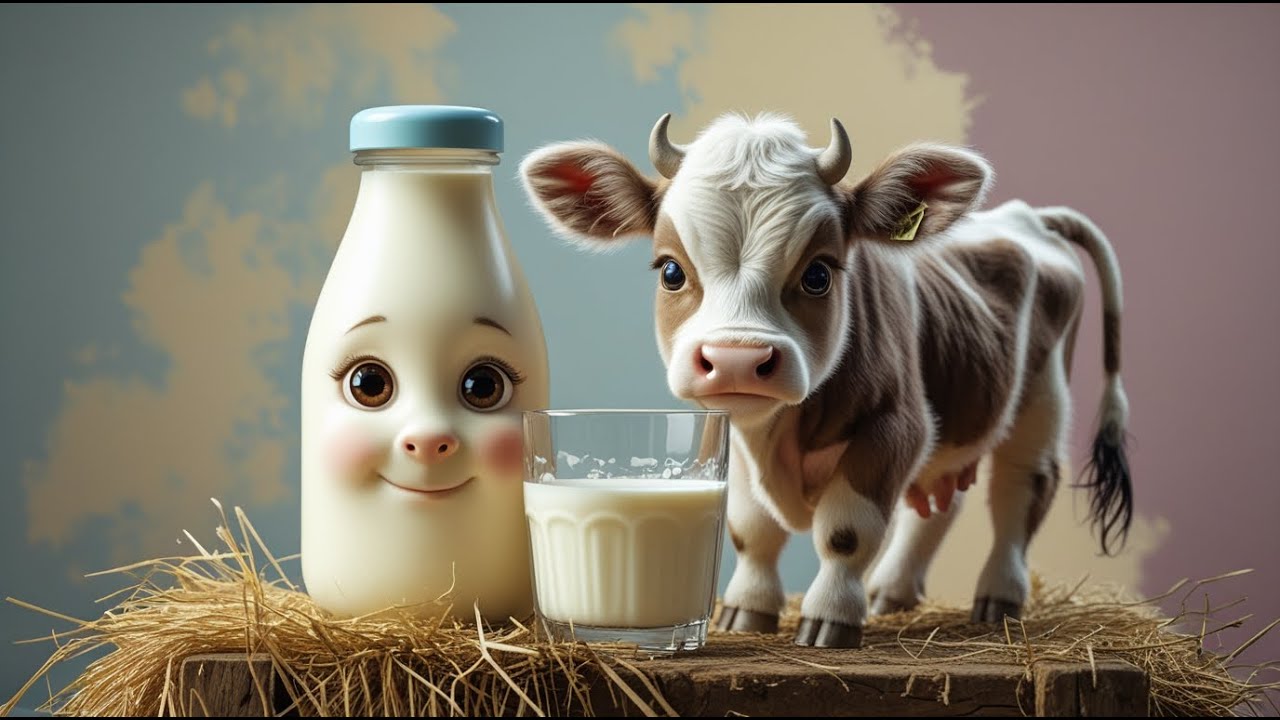 🐄🐮🎶 Baby Cow Moo Moo Song for Kids | 3D Animated Animal Nursery Rhyme ✨🌈