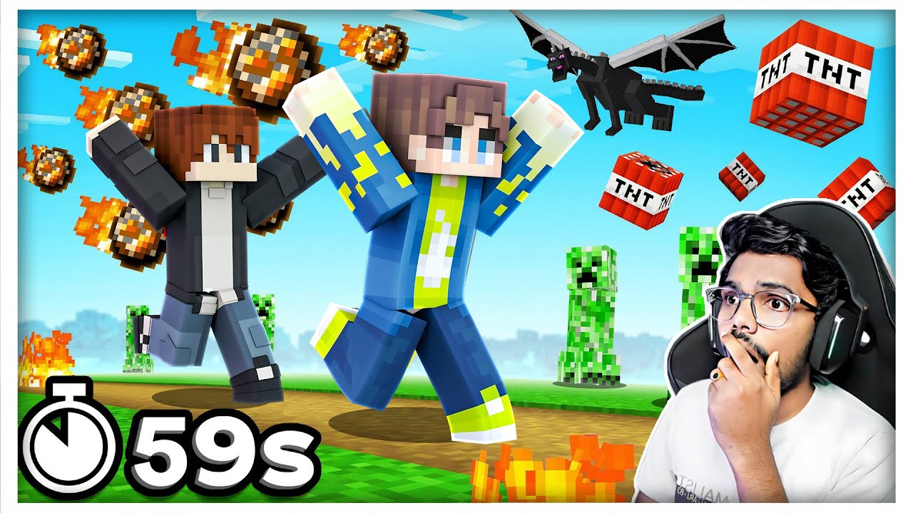 Minecraft, But Every Minute There's Random Chaos! | in Telugu | Maddy Telugu Gamer