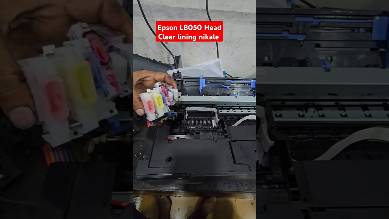 Epson L8050 L18050 Photo Lining print problem Lining nikale #headclean #HeadNotworking