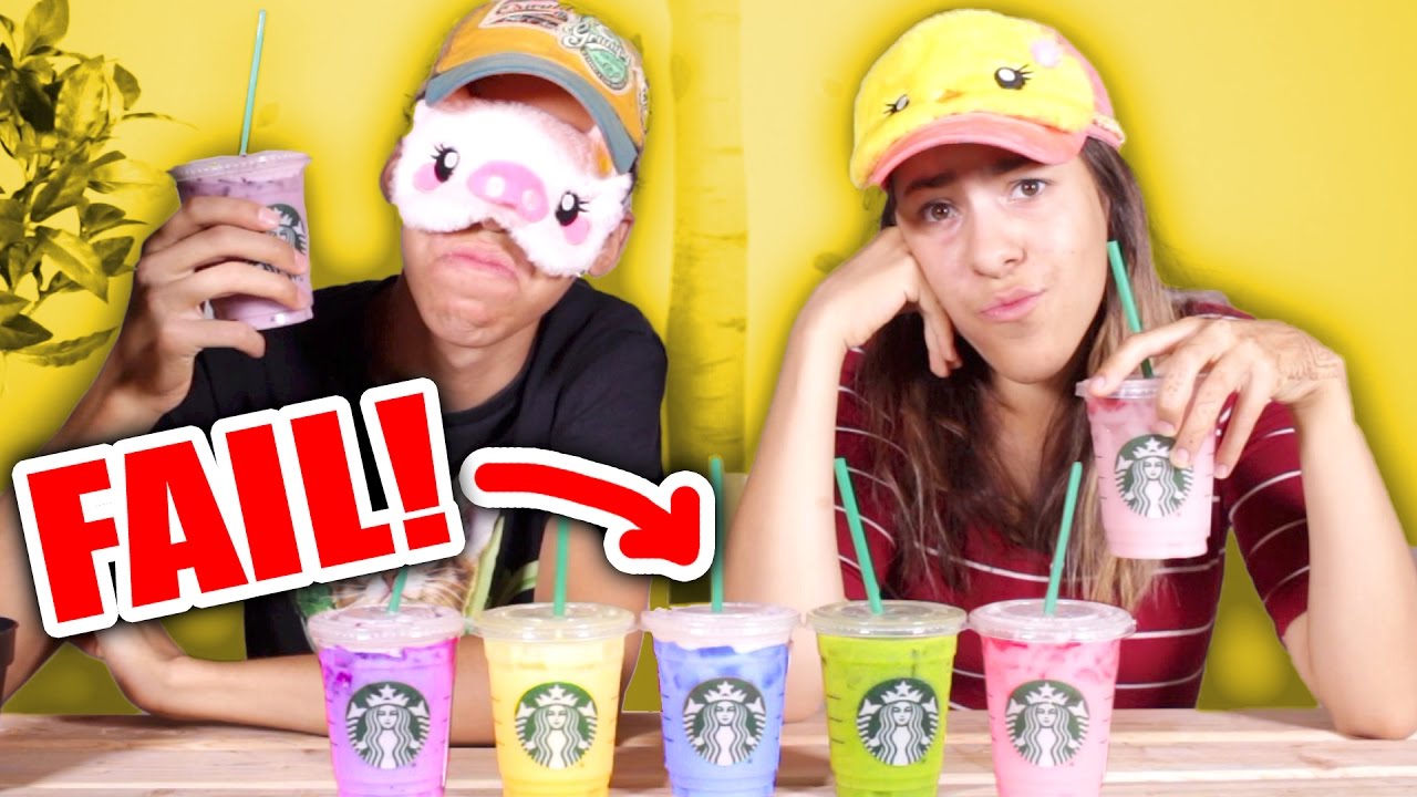 The Rainbow Starbucks Challenge is a LIE! *FAIL*