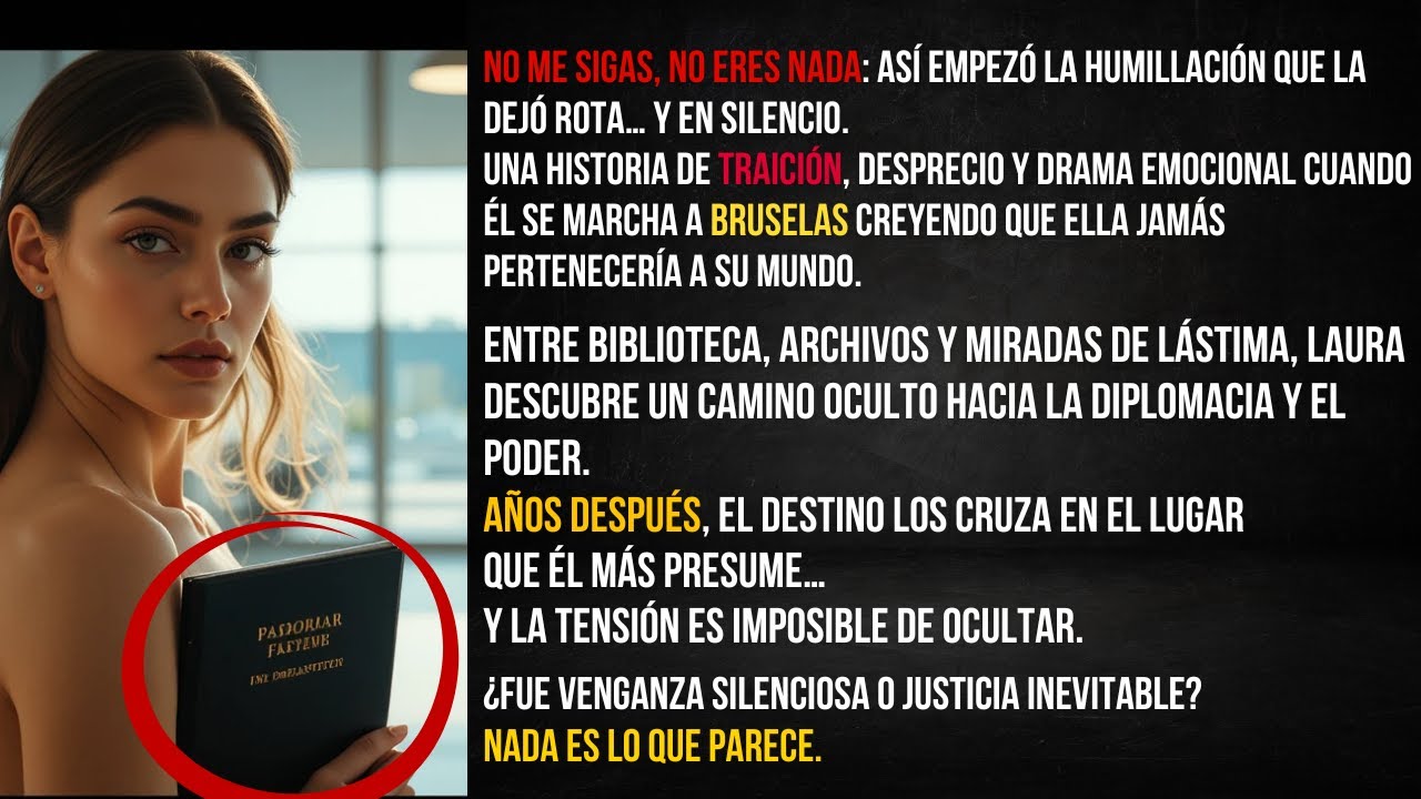 No me sigas, no eres nada”, dijo—pero fui yo quien abordó con pasaporte diplomático