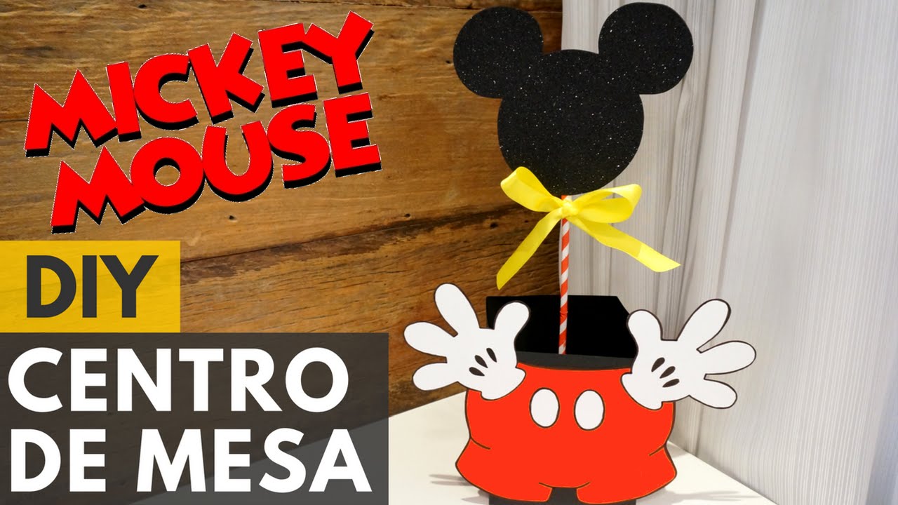 Centro de mesa do Mickey |DIY - Faça você mesmo