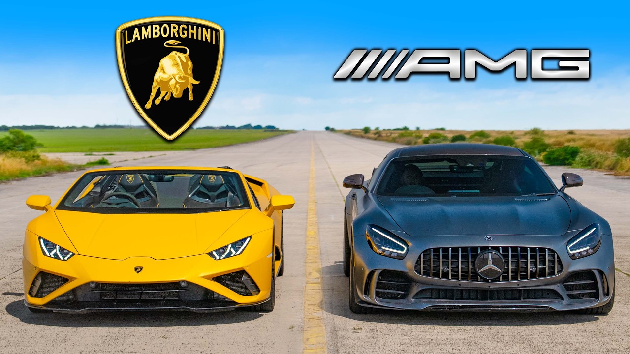 AMG GT R po tuningu kontra Lambo Huracan: WYŚCIG