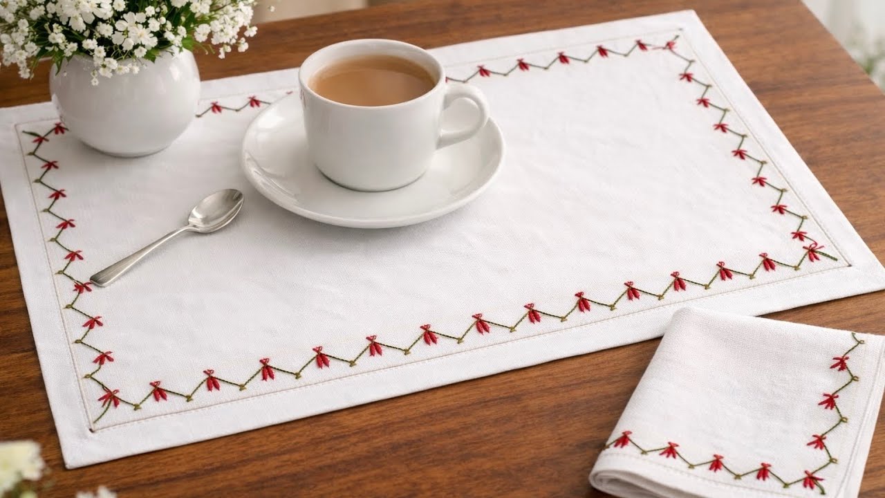 Quick Custom Finish: Easy Hand Stitched Border for Fabric Edges