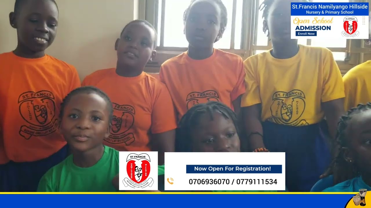 St.Francis Namilyango Hillside learners sing Still here by Juliana Kanyomozi