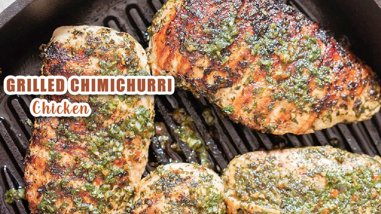 BEST GRILLED CHIMICHURRI CHICKEN is juicy packed with flavors and easy to make