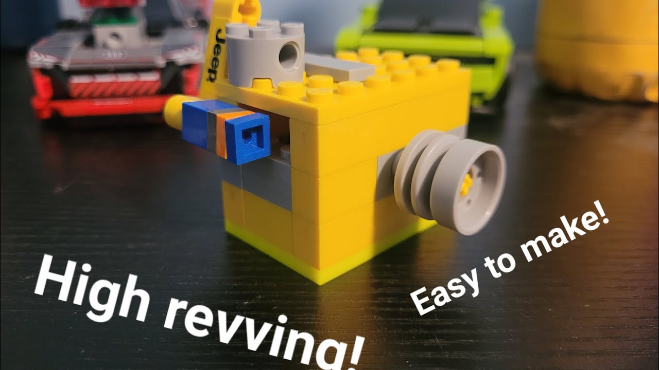 How to make a small, high revving lego vacuum engine