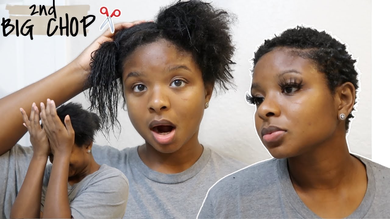 I CUT MY HAIR OFF AGAIN!! BIG CHOP ON 4C/4B HAIR| Starting My Natural Hair Journey OVER *emotional*