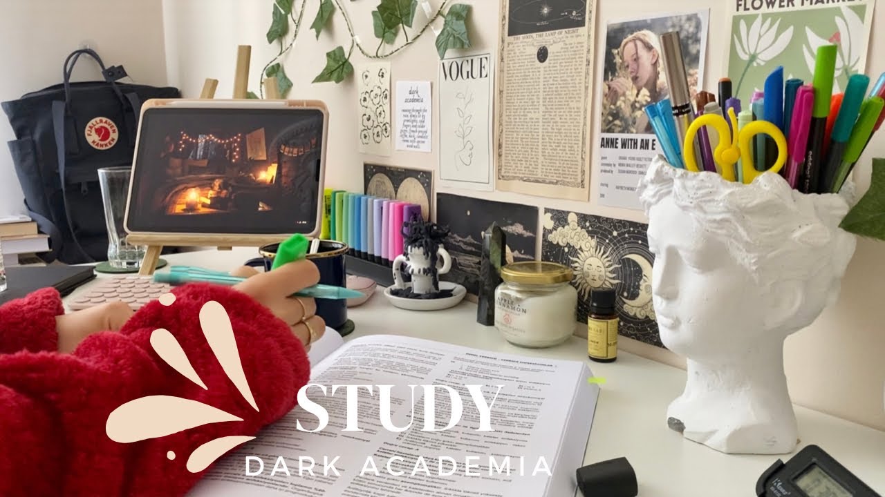 Birlikte 1 saat ders çalışalım! Müziksiz 🤍 Study with me 1 hr, no music, asmr🕯