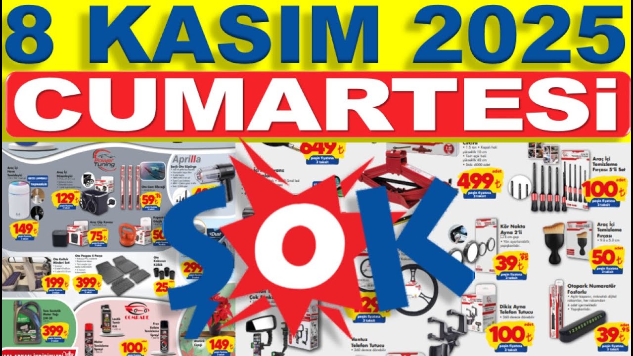 ŞOK 8 KASIM 2025 KATALOĞU ✅ ŞOK MARKET CUMARTESİ ✅ AKT&Uuml;EL &Uuml;R&Uuml;NLER | RESMİ KATALOG | NET ANLATIM