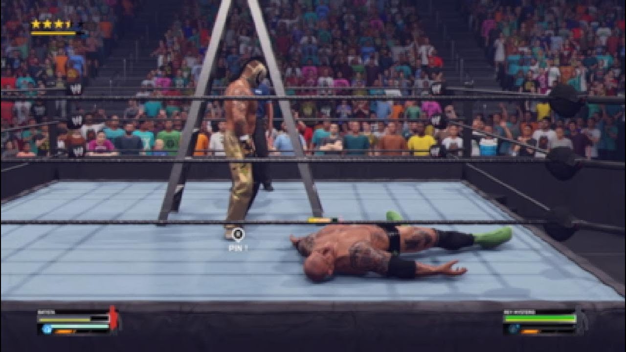WWE 2K25 REY MYSTERIO VS BATISTA WORLD HEAVYWEIGHT CHAMPIONSHIP